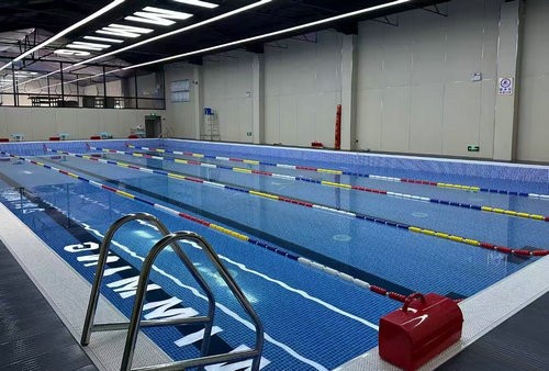 温江钢结构防水胶膜拼装游泳池健身房宝鸡项目